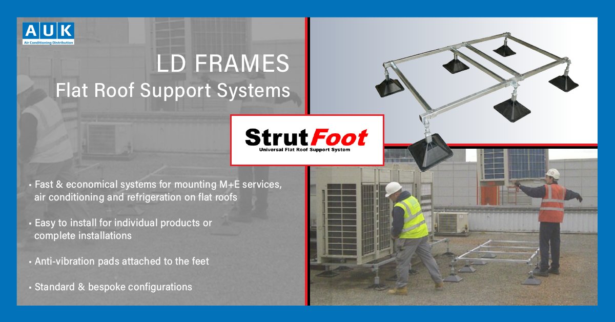 AUKDistribution's tweet photo. @Strut_Foot support systems are now available from #AUK.
👉 Independently designed &amp; manufactured in the UK
👉 Easy to install for individual projects or complete installations

Contact us: info@aukdistribution.com

 #AUK #HVAC #Airconditioning #Chillers #ERV #AWHP #strutfoot https://t.co/Ae0ZzLDW7s