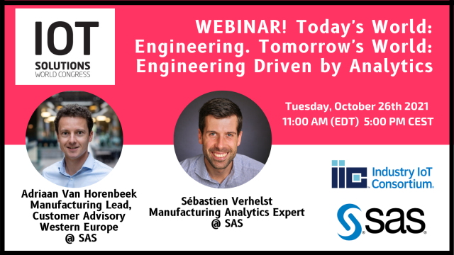 What can AI mean in operations? What would this mean for MY organization? Join this webinar and you will learn which knowledge and skills are needed to begin your transformation. Register now! #IoTSWC bit.ly/3vALG5t