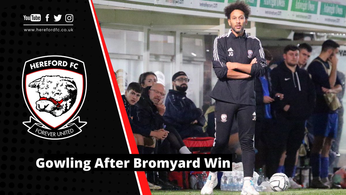 HerefordFC's tweet photo. INTERVIEW | Gowling After Victory in the County Cup

Watch the interview here 👉 https://t.co/TT5nn6NnPh https://t.co/8i38WJ9rzD