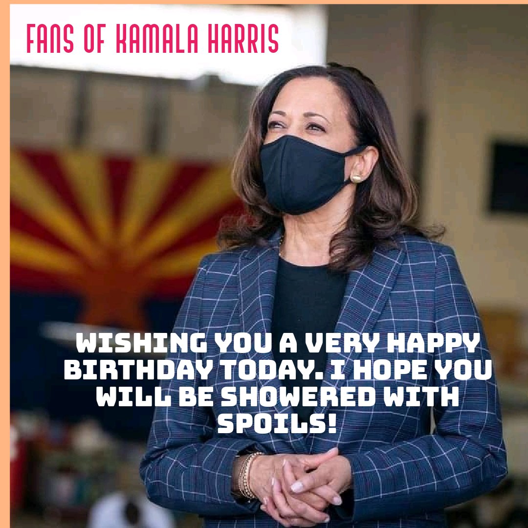  Happy birthday VP kamala Harris long journey indeed 