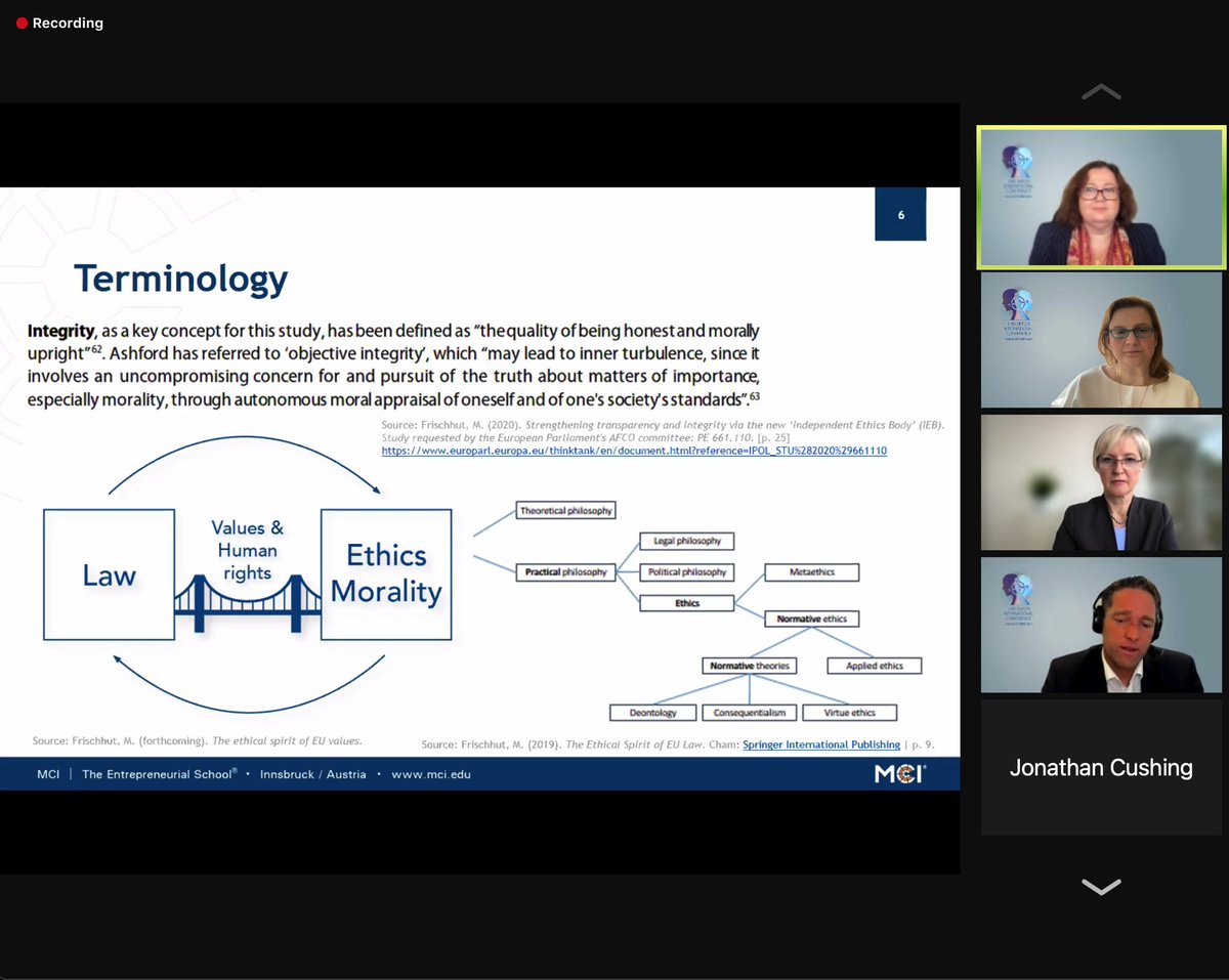 Petelos1's tweet photo. An interesting presentation on concrete principles by @MaFrischhut  arguing for a more ambitious approach than the 'law being the bare minimum' #WorldEBHCDay #EHFCN2021 #UHC2030 The highest ethical standards foster public  #trust+#confidence
@DimitraLingri https://t.co/KoHQj8hFPl