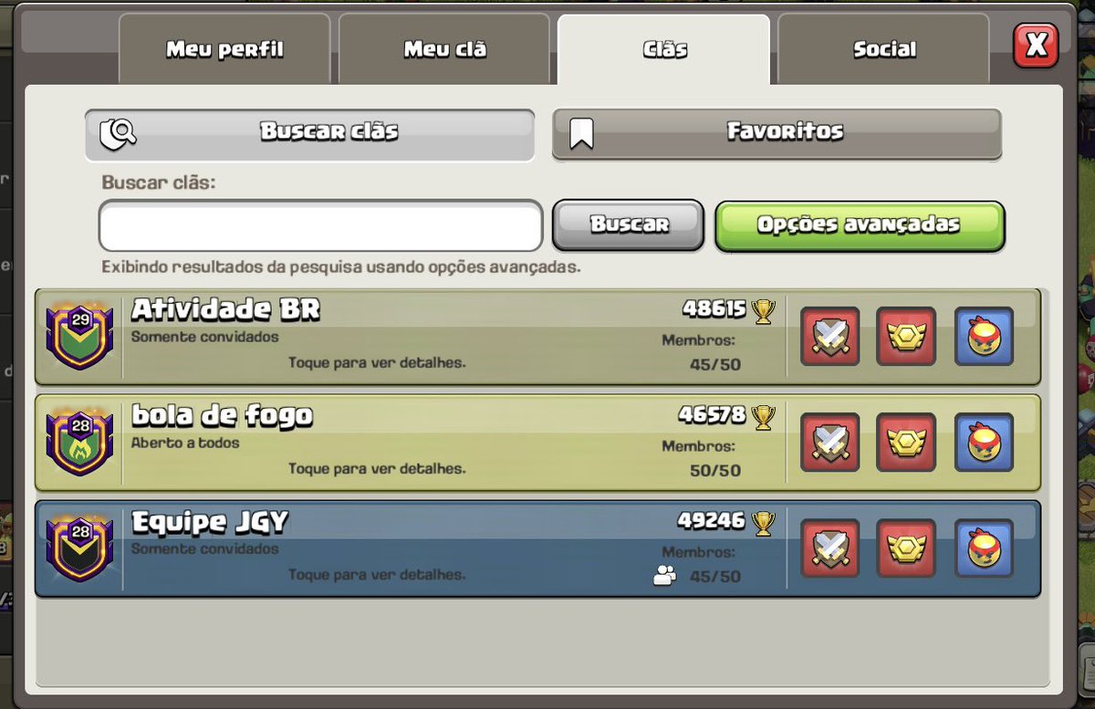 𝕋𝕣𝕒𝕕𝕚𝕔̧𝕒̃𝕠 &amp; 𝔼𝕞𝕡𝕒𝕥𝕚𝕒 ⭐️⭐️⭐️
Manter um clã ativo durante anos é um privilégio. Muitos tentam, mas poucos sabem lidar com as diversidades e altos e baixos do jogo.

Reunimos jogadores para treinar e participar de grandes guerras.

O buteco continua sempre aberto.❤️