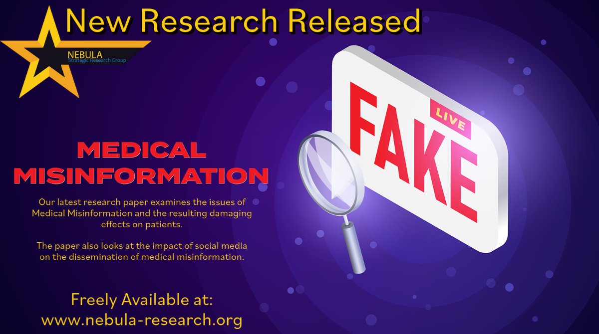 Nebula_Research's tweet image. Our third paper examines the increased prevalence of medical misinformation and the ways in which social media has helped to fuel this rise.

The paper can be downloaded for free at: nebula-research.org 

#socialmedia #fakenews #healthcare