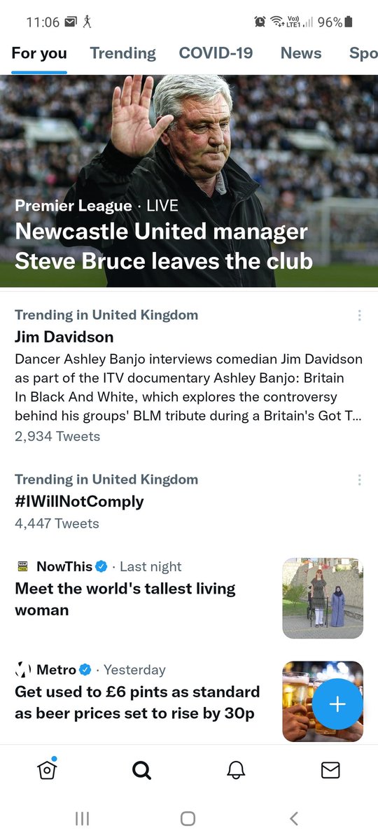 Jim Davidson is trending, an odd choice as caretaker manager to be honest.
#NewcastleUnited #SteveBruce 
#JimDavidson #ashleybanjo 
#BritaininBlackandWhite 
#topicalcomedian #NUFC