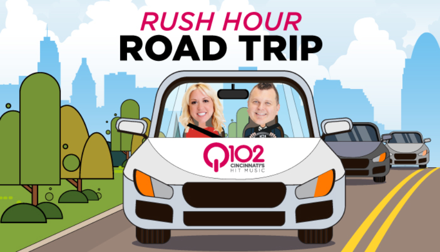 WKRQ's tweet photo. Good Morning!  If you are entered for our #PickYourPrize $10,000 Grand Prize - Fritsch and Tim will be surprising the winner this morning! #GiantCheck #DingDong https://t.co/HfljodIriP