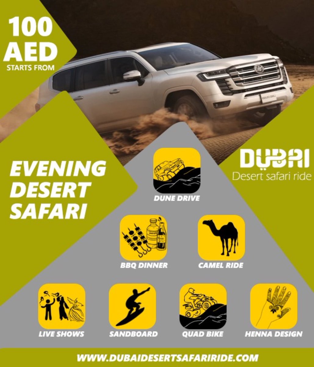 Dubaidesertsa's tweet photo. Evening desert safari https://t.co/4JGRjKQobk