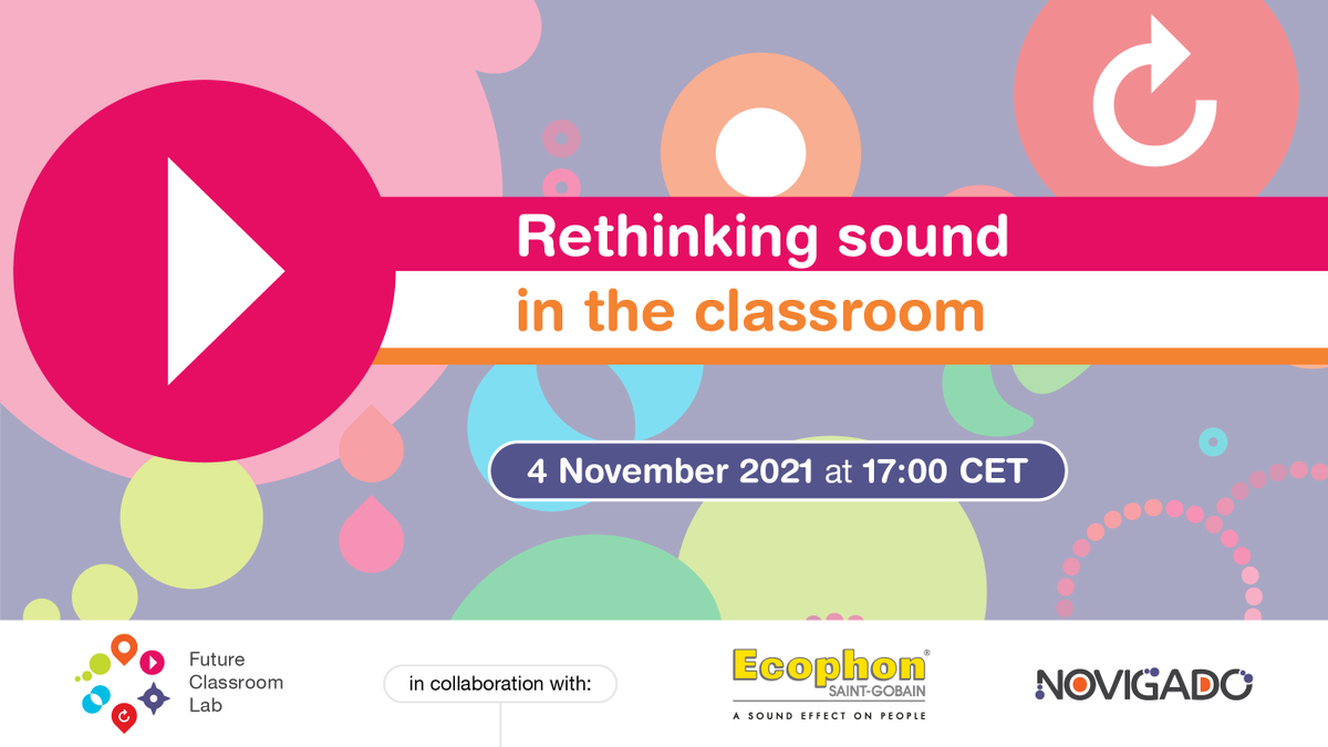 fcl_euschoolnet's tweet photo. Discover the power of 🔊 sound in the modern classroom, and its great effect over teachers' and learners' health, wellbeing, and behaviour in our new webinar.

🗓️ Thursday, 4 November at 17h CET
Register here if you want the link in your inbox:
👉 https://t.co/dED1ltN37X https://t.co/7zH3xSrXfq
