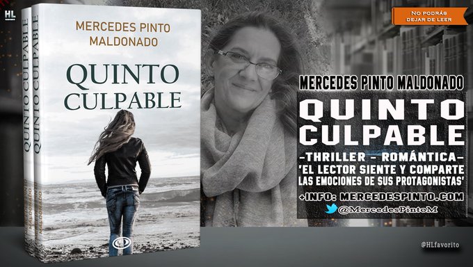 MercedesPintoM's tweet photo. ¿Qué le ocurre a una mujer después de denunciar una agresión sexual?
¿Cómo asimila tener que contar una y otra vez el peor trauma de su vida?
QUINTO CULPABLE.
https://t.co/n05iaB8Yyt
#QuintoCulpable
#thrillerromantico
#novelanegra https://t.co/vufCjRWH9I