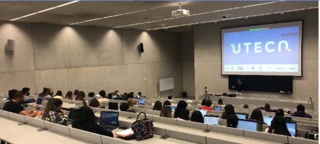 Emilio Literas, Director de <a href="/UtecaTV/">UTECA TV</a>, en <a href="/fcomunav/">fcomunav</a>: explicando el negocio de la TVA a alumnos de 2 de CAV y Periodismo