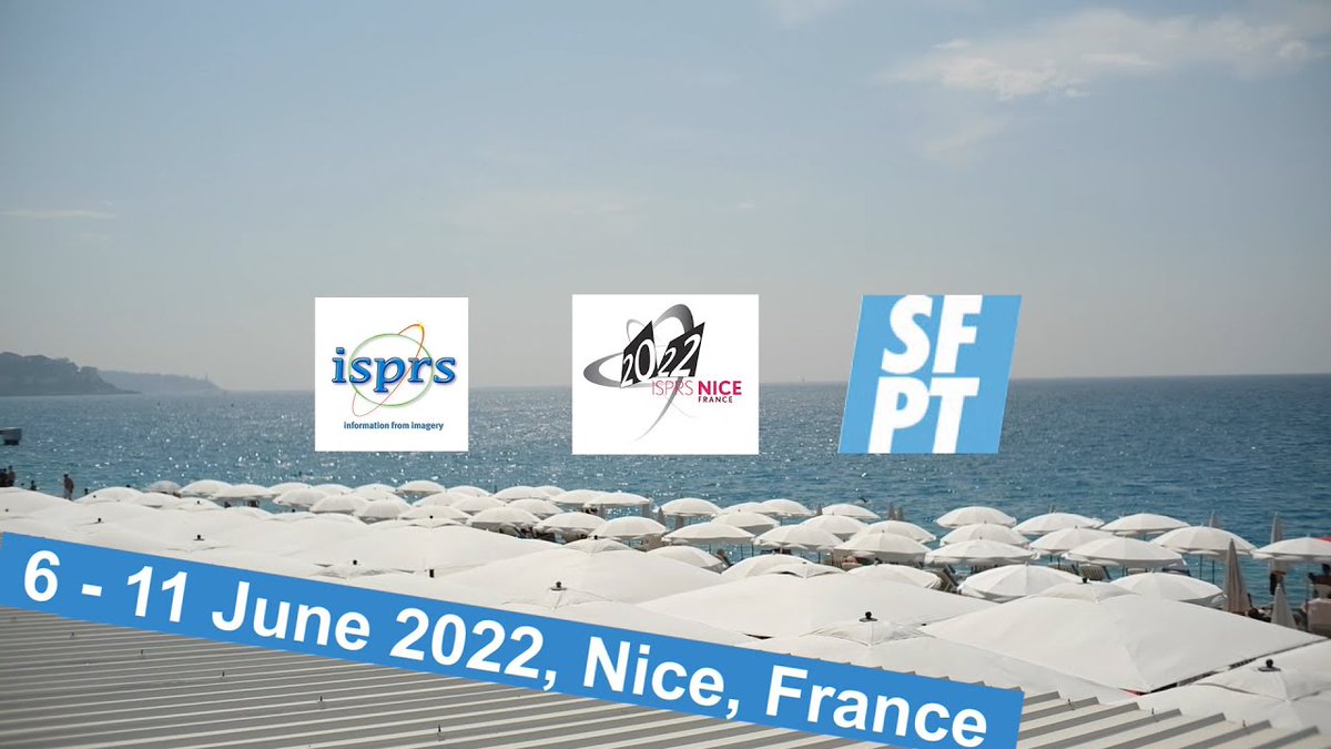 We are pleased to announce the 2022 physical edition of the XXIVth ISPRS Congress, which will take place on June 6-11, 2022 in Nice, France, ow.ly/AIV450GuqAQ 

The deadline for both full papers and abstracts is January 10, 2022. 

More details at isprs2022-nice.com/index.php/part…