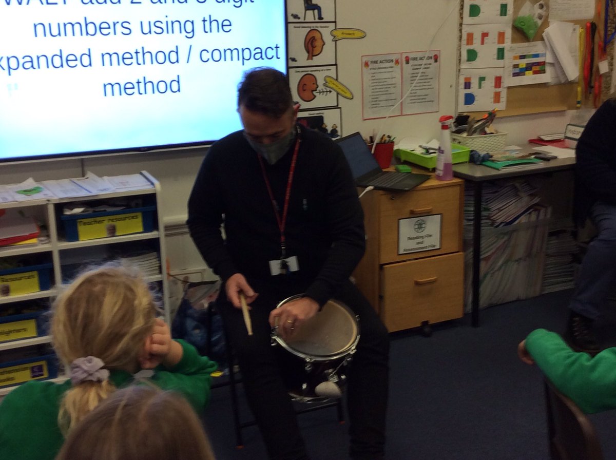 cwp_ely's tweet photo. Mr Pugh showed Ely how the pitch can be changed when beating a drum https://t.co/OFFIVRDO1h