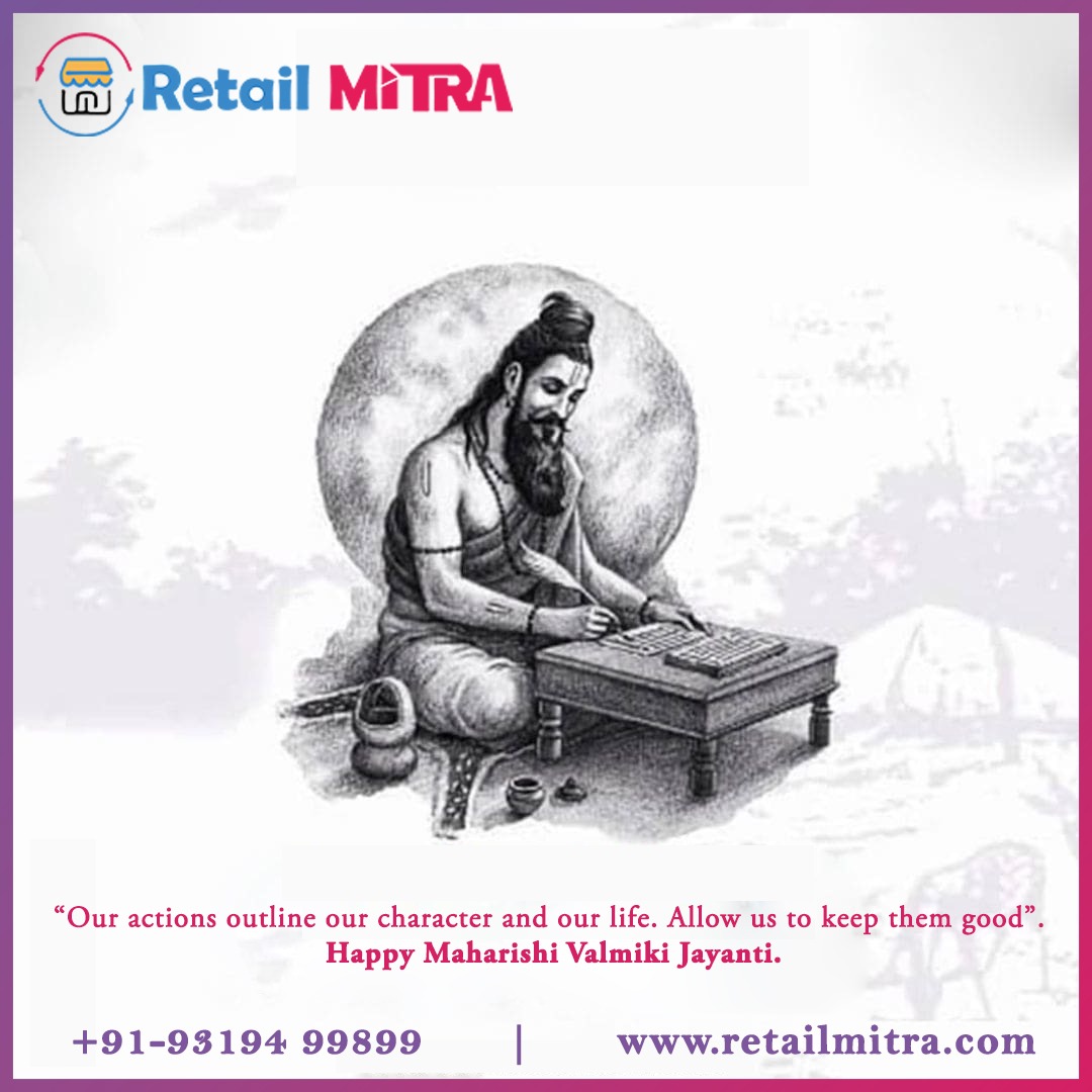 retail_mitra's tweet image. Retail Mitra wishes a Very Happy Valmiki Jayanti to you and your family. May you always take the path of knowledge and righteousness.
#retailmitra #crmsoftwareprovider #crmservices #happyvalmikijayanti #valmikijayanti #crmserviceprovider #crmforretailers