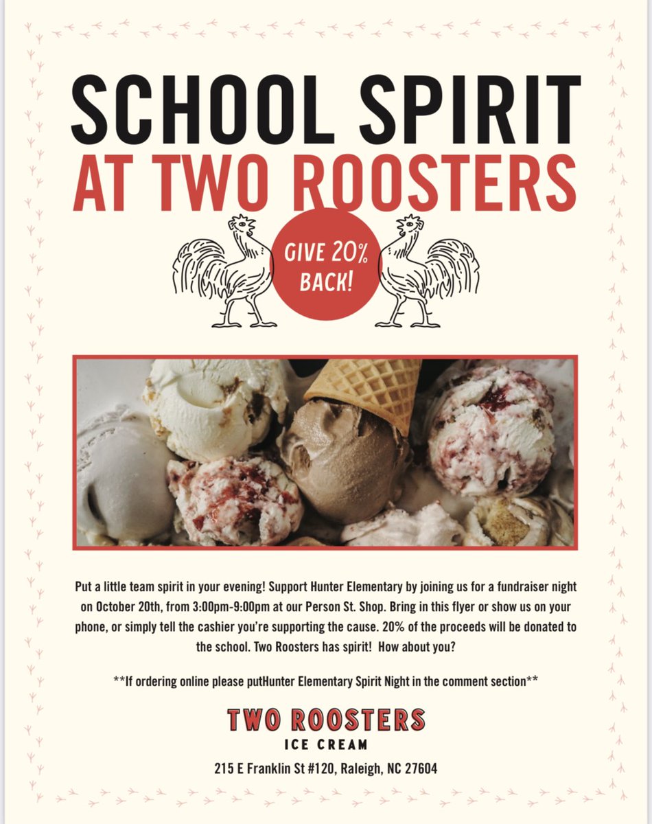 Lucille Hunter Elementary Foundation (@hunterfound) on Twitter photo Come show your school spirit and hangout with your friends at Two Rooters today! <a href="/two_roosters/">TwoRoosters IceCream</a> <a href="/HunterPrincipal/">Hunter GT-AIG Elem</a> <a href="/hunter_pta/">Hunter GT AIG Elementary School PTA</a> Come show your school spirit and hangout with your friends at Two Rooters today! <a href="/two_roosters/">TwoRoosters IceCream</a> <a href="/HunterPrincipal/">Hunter GT-AIG Elem</a> <a href="/hunter_pta/">Hunter GT AIG Elementary School PTA</a>