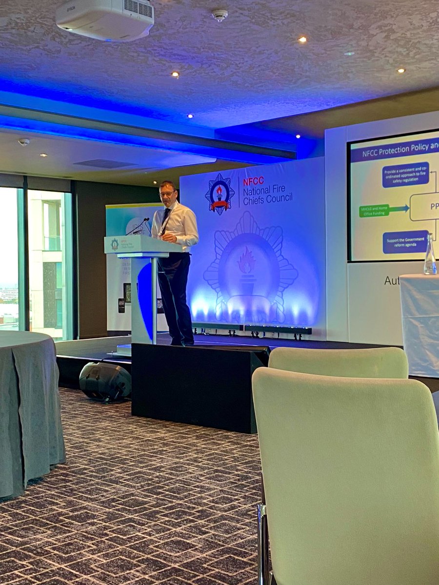 Great presentation from  <a href="/GavinGtomlins/">Gavin Tomlinson KFSM</a> good to hear a fellow Derbyshire accent 🐏 <a href="/NFCC_Chair/">NFCC_Chair</a> <a href="/NFCC_FireChiefs/">National Fire Chiefs Council</a>  <a href="/UkPbi/">PBI Performance Products, Inc. UK</a>
