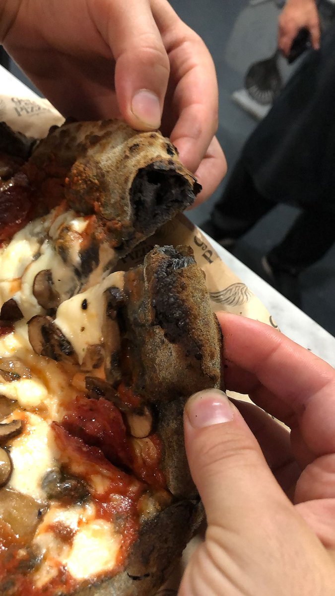 Charcoal Pizza
-
Detoxifying and delicious, our charcoal pizzas are definitely a conversation starter. Wanting to give it a try? Ask one of our servers for more information. 
-
#pizza #charcoalpizzacrust #lovepizza #charcoalpizza #pizzoven #pizzagram #pizzatime #woodfiredpizza