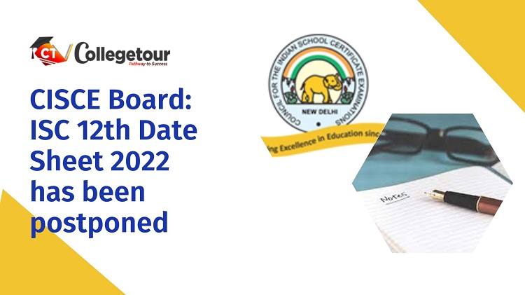 collegetour0's tweet image. CISCE Board: ISC 12th Date Sheet 2022 has been postponed
For More Details - bit.ly/3lZMA8E
#cisceboard #cisceboardisc12thdatesheet2022hasbeenpostponed #isc12thdatesheet2022hasbeenpostponed #cisce #icseboard