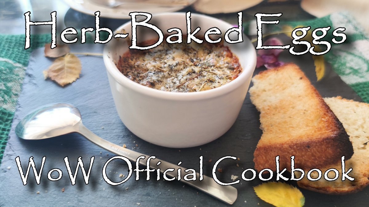 GoldshireInnKit's tweet photo. Herb-Baked Eggs recipe from World Of Warcraft Official Cookbook!
Easy, fast and delicious!

Subscribe to our channel! 
https://t.co/mLVebPtors

#goldshireinnkitchen #wow #worldofwarcraft #officialcookbook https://t.co/6BbNJyKQEZ