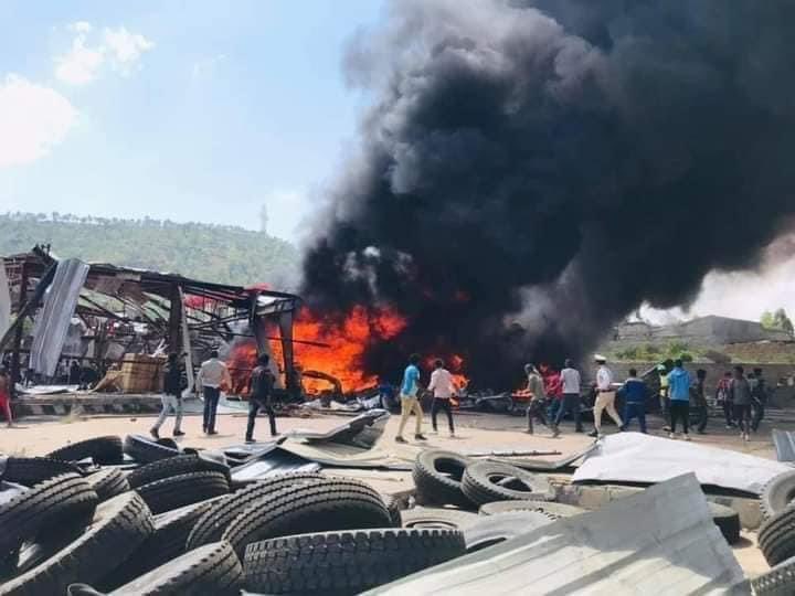 KassaHMariam's tweet photo. Ethiopian air force has once again bombed the city of Mekelle, capital of #Tigray.  The international community continues to idly watch this genocidal crime against civilians. @SecBlinken @JosepBorrellF @SenatorMenendez @jakejsullivan @antonioguterres @RepGregoryMeeks @USAmbUN https://t.co/4rEDv5AkfZ