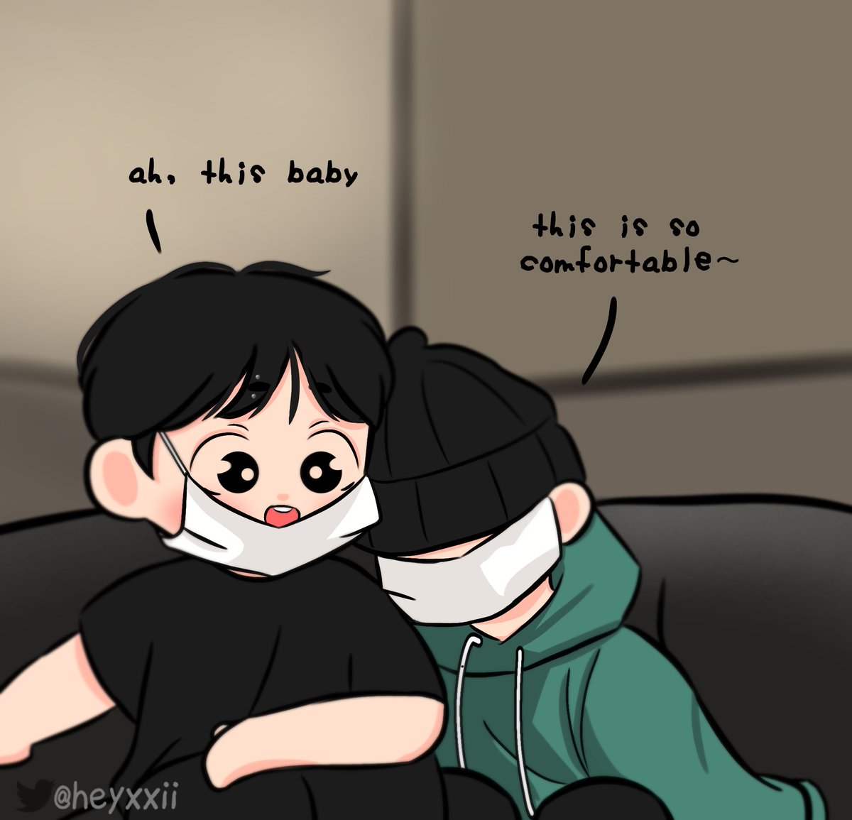 heyxxii's tweet photo. cuddles 🥺 #jikook #kookmin https://t.co/8pGAwi7hia