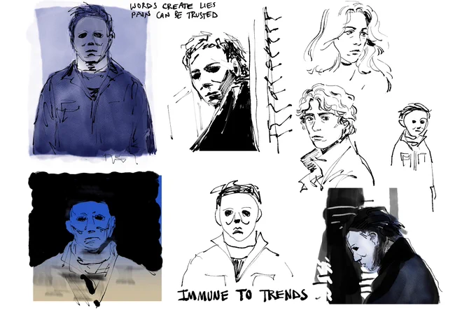 quick #halloween studies from over the past few weeks 