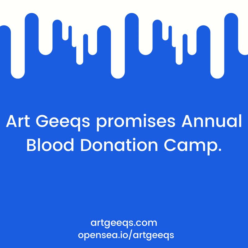online_kaufmann's tweet photo. Art Geeqs is India's First Largest Community of NFT Artists. Visit website https://t.co/3BS6PT17YC

#nftsale #nftart #nftcommunity  #nftartist #raredigitalart #ethereumnews #ethereumblockchain  #cryptoartist #blockchain #redcross #blooddonation #blooddonationcamp #bloodbank https://t.co/TUUjGNmsRz