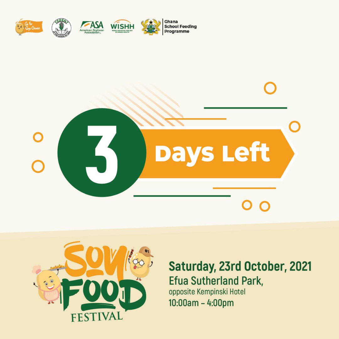7pm tonight we’ll be hosting a space with @Camidoh @kecheglobal @naanabluonline and @Jahleadofficial About the most interesting event in October! 23rd will be fun and different at the Efua Sutherland Park! Join us as we have a conversation about the event #soyfood #OnePlaySpace