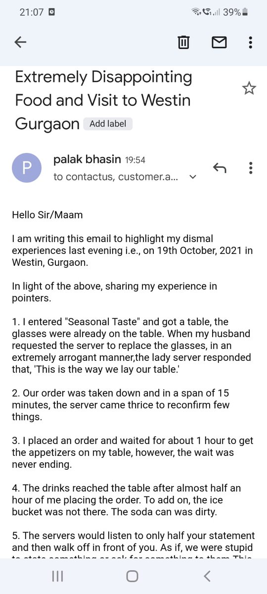 Raghavm1990's tweet photo. @ClubMarriott @Westin @WestinGurgaonND The most horrible service, pathetic/stale breads served on the table. This treatment given to the Club Marriott members. #rahulpuri #prateekkalra https://t.co/YbRsRddZF9