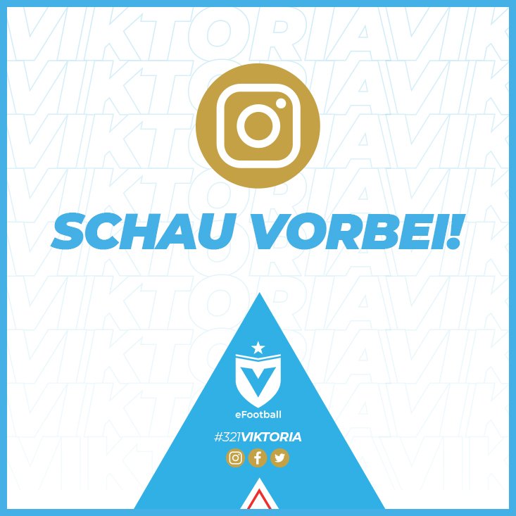 Wusstet Ihr schon?

Unsere eFootball Abteilung ist auch auf Instagram unter viktoriaberlinefootball unterwegs!
Folgt uns, um keine Neuigkeiten oder Ergebnisse zu verpassen!

#vamosviki #321viktoria #himmelblauefamilie #fifa22 #proclubs #easportsfifa #efootball