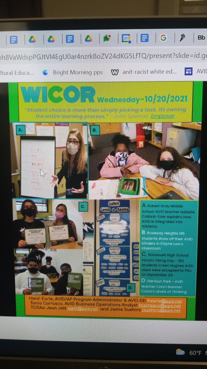 Happy #WICORWEDNESDAY what are y'all doing to teach Student Agency and the learning process this week??? #PPSAVID <a href="/AVID4College/">AVID</a>