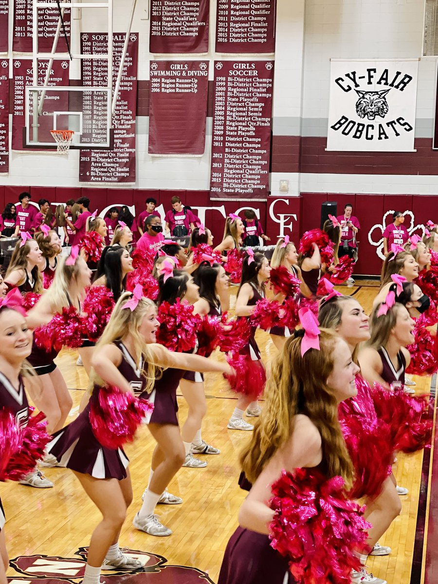 CyFair_BFND's tweet photo. 💕Today our Bobcats honored current staff members fighting breast cancer.  It’s a great day when Bobcats are helping other Bobcats.  We raised $2,100! @cyfairVBall @BFNDGirlsSoccer @BFND_AT @BFNDAthletics @Cf_GBB @Cy_FairTennis @CFSoftball_cats #pinkout #BFND https://t.co/mSdW9nDQn6