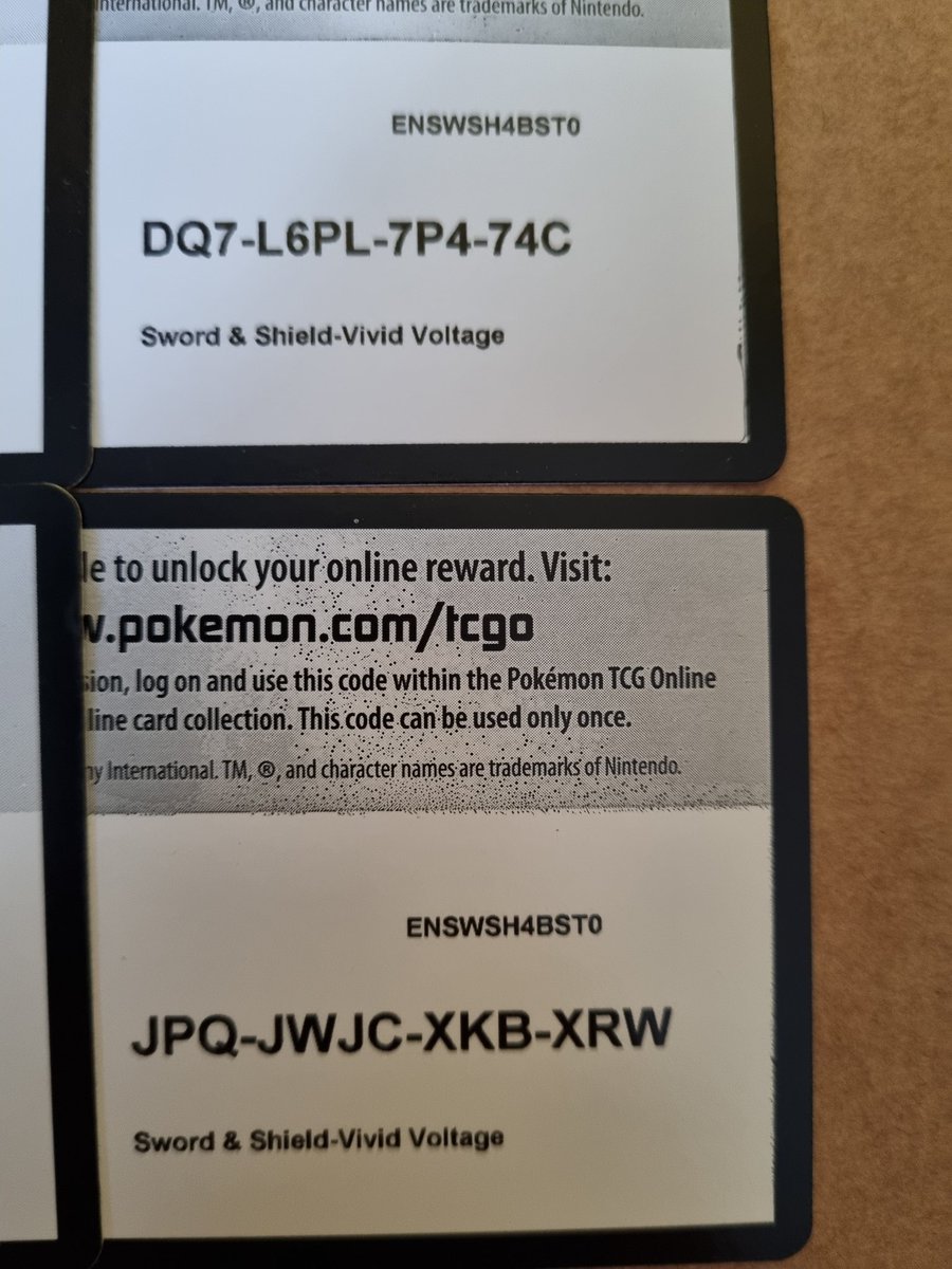 danpersecond's tweet photo. Here's some #PTCGO #PokemonTCGO #Cardcodes good luck!! 👍 https://t.co/4hyNWdibZ0
