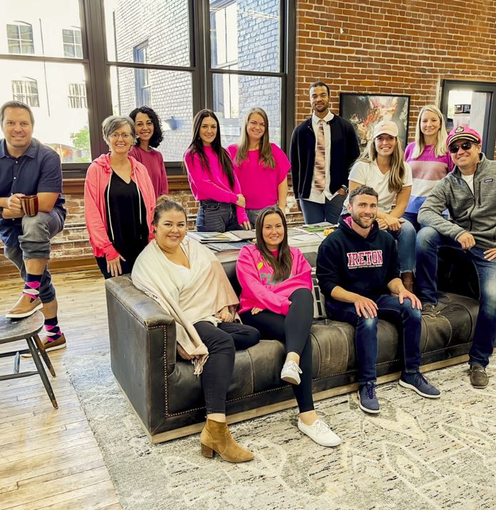 The power of #Pink  is everywhere this October as we observe #BreastCancerAwarenessMonth. Wearing #Pink  increases awareness on the importance of prioritizing yearly check ups &amp; health.

We are proud to wear #Pink!