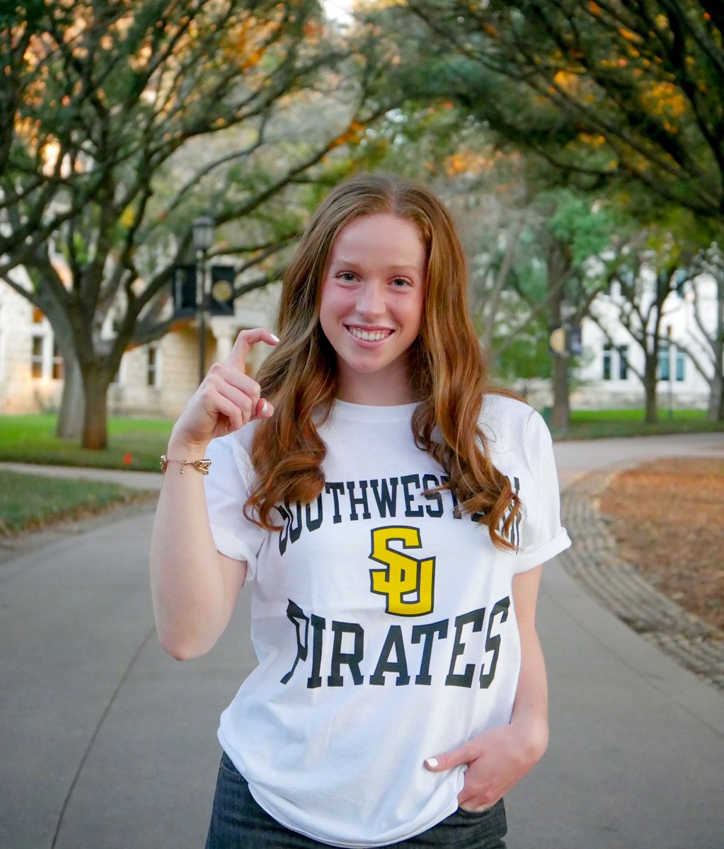I’m super excited and blessed to announce that I have decided to continue my academic and athletic career at southwestern university! A huge thanks to all of my family, coaches, teammates, and friends who have supported me on this journey! Go Pirates🤍💛