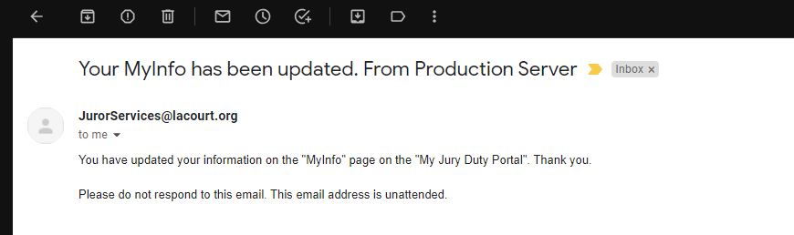 it's always so hard to figure out if something is coming from production or beta or dev so just do what the City of LA does and put the server instance in the email subject line