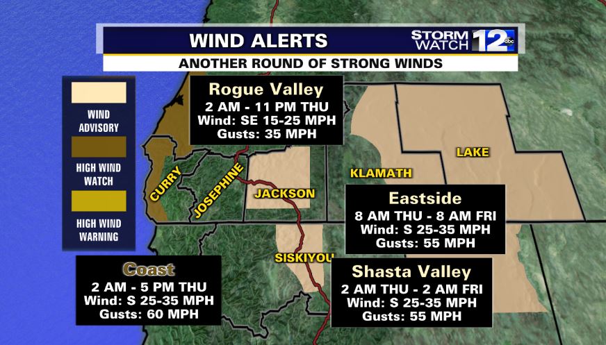 Rain and wind is currently impacting the region right now, but another storm system tomorrow will bring more of the same. Wind with this storm will become strong ahead of the precipitation set to move in tomorrow evening. Be prepared for strong south and southeast breezes!