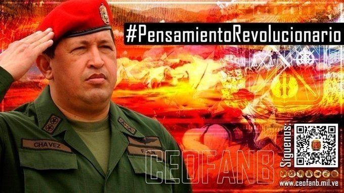 CEOFANBVE's tweet photo. 📜🇻🇪 #20Oct #PensamientoRevolucionario del Comandante Supremo y Eterno, Hugo Chávez Frías: 
 
“Toda mi vida y por amor a un pueblo, la dedicaré hasta el último segundo de ella, para la lucha por la democracia y el respeto de los derechos humanos. Yo lo juro”.

#FANB #CEOFANB https://t.co/Yv6wdf6cuh