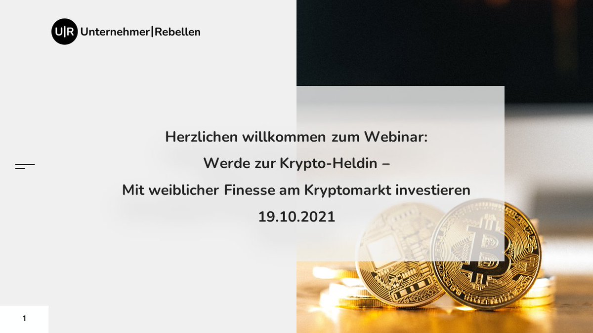 Was für ein Krypto ₿- und Webinar-Abend!
Es hat uns sehr viel Spaß gemacht, mit euch zusammen die Möglichkeiten der #Blockchain und der Kryptowährungen zu ergründen. 
Schaut auf unserer Website vorbei, um keine zukünftigen #Events zu verpassen 🤟.
#UnternehmerRebellen #Bitcoin