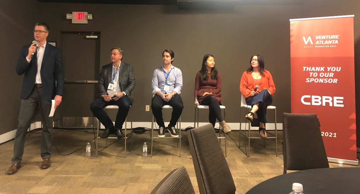 cdev20's tweet image. It was such an honor to host the Entrepreneur &amp;amp; Investor kick-off breakfast for @VentureAtlanta for the 8th time.  A big thanks to @Kabbitch @BlakePatton @LucasSwisher1 @Mendy_Yang for an incredibly insightful discussion this morning!