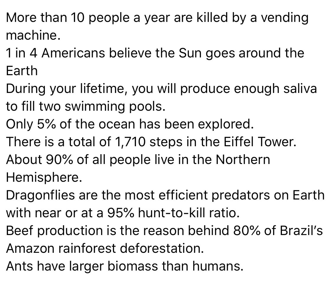 20th Oct is World statistics day, so here goes...