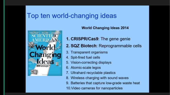 cas_crispr's tweet photo. Robert Langer Talk #NatureNanotechnology and #WorldCRISPRday happening almost simultaneously https://t.co/6aJZS2UVwh