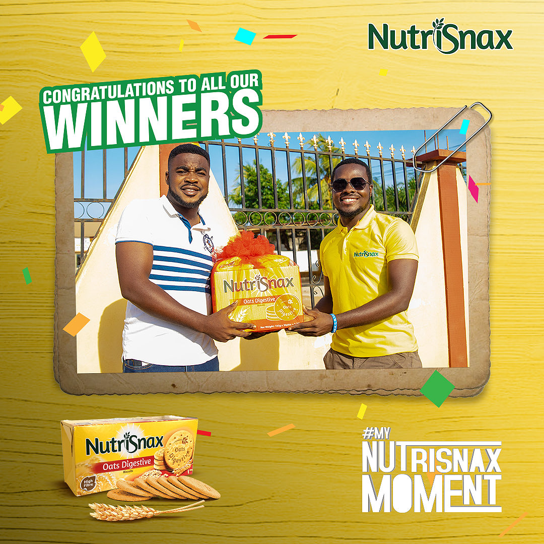 It’s a WIN WIN season!!! Join other winners of #MyNutriSnaxMoment . Capture a photo or video of yourself enjoying NutriSnax. Be sure to show the NutriSnax box,Add a cool caption to tell us how tasty and good NutriSnax. Add the hashtag #MyNutriSnaxMoment &amp; tag us.
