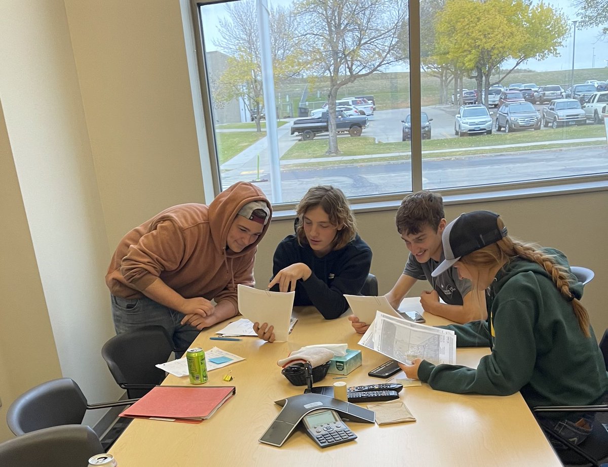 Empower[Ed] students planning next steps on a grazing systems map making project for a local rancher. #LearnBPS
