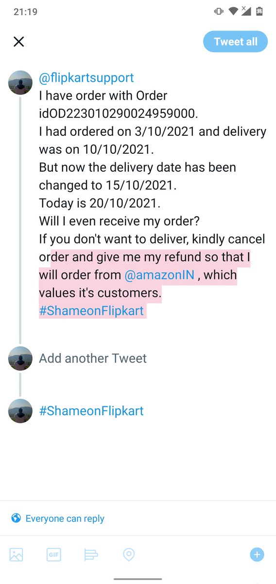 ah_05's tweet photo. #Flipkart #flipkartsupport #ShameonFlipkart https://t.co/agYcku3rbf