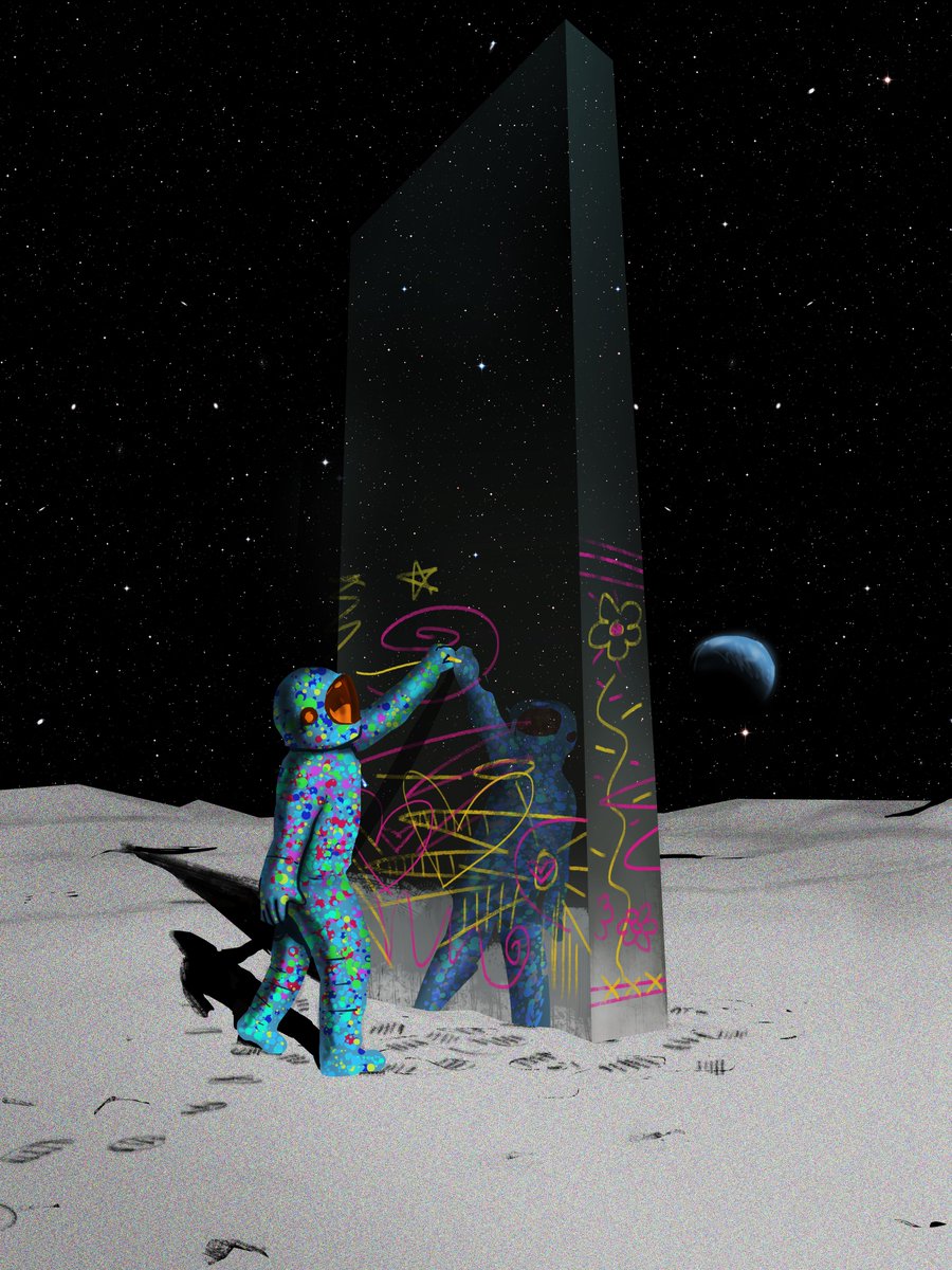 Tree_three_pO's tweet photo. Last minute run at getting on that whitelist! This is the first idea that popped into my head, which usually is not the one to use, but heck I ran with it...too the moon! #BoonjiProject @BoonjiProject @cr0ssETH @gregnormanjr  discord dr prune#0704 https://t.co/KOADp7SzsV