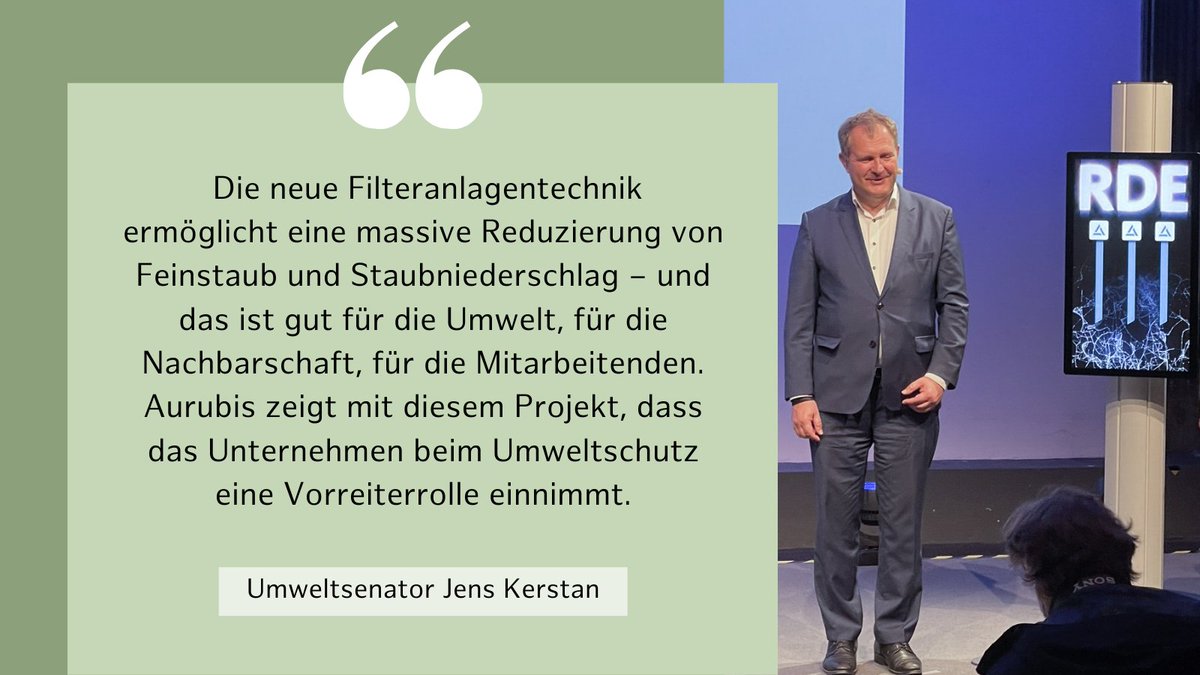 fhh_umwelt's tweet photo. Umweltsenator @JensKerstan zur Einweihung der neuen Filteranlage bei Aurubis: https://t.co/TZrCjDnzNv