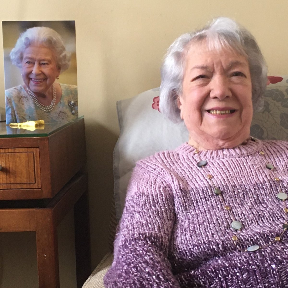 AgeUKHF's tweet photo. Happy 100th Birthday to Mrs Ellen Moss! 🎂
She's been with us for 5 years exactly! 🥳 
You shouldn't only be congratulated for reaching 100, an amazing milestone in itself. You should be praised for the love, caring and wisdom you've given so generously every day for 100 years.💙 https://t.co/mORKW4C35D