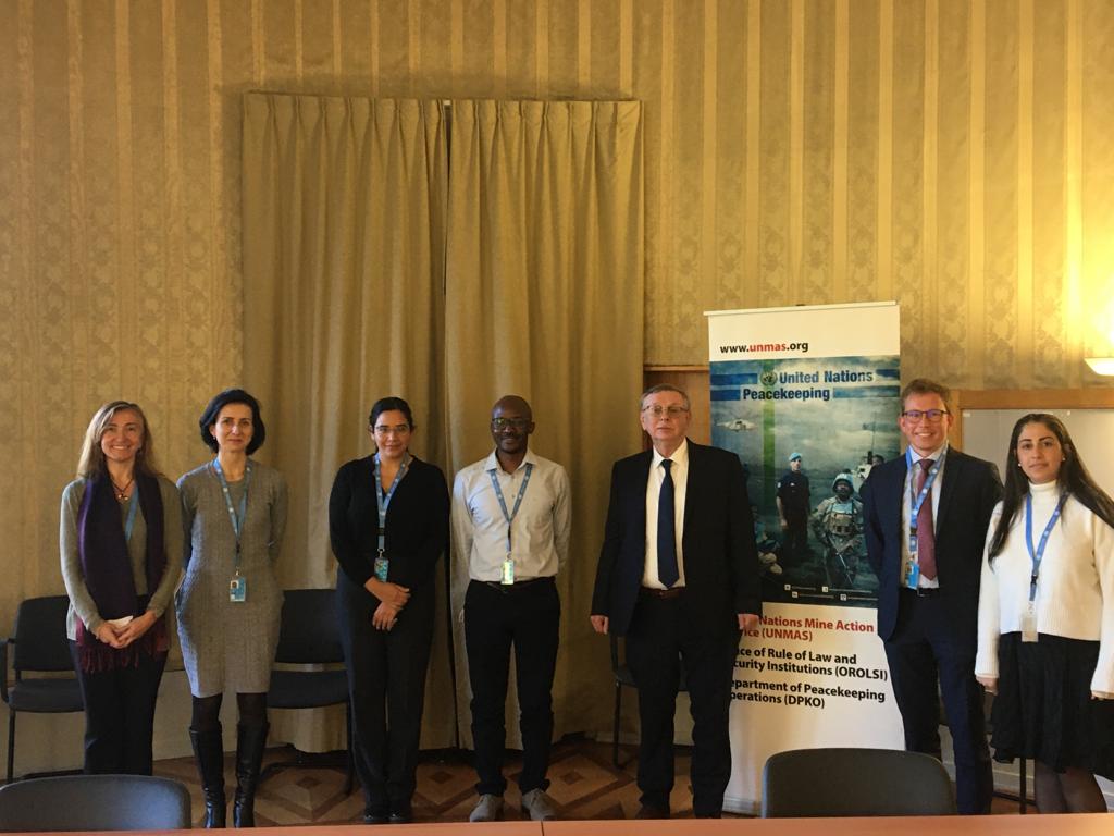 UN_OROLSI's tweet photo. Yesterday, I met with the @UNMAS team in Geneva where we had an excellent exchange on the latest developments in Mali, DRC, Afghanistan and Libya. 

Mine action helps the humanitarian, peace and human rights agenda by identifying and reducing the impact and risk of explosives. https://t.co/fBrW7RQDR3
