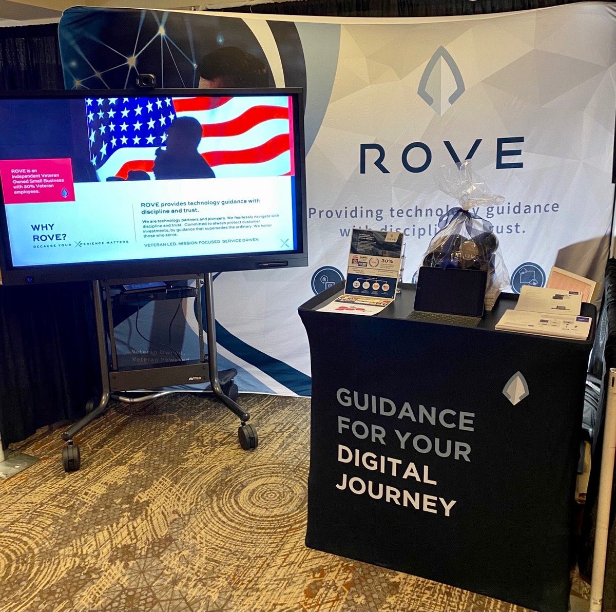 WithRove's tweet photo. Are you in Asheville today for the #NCLGISA Fall Symposium?
Visit the ROVE team at booth # 15 for a chance to win a portable indoor/outdoor projector and speak with our specialists. #withrove https://t.co/v235rpV98W