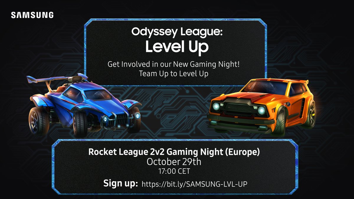 OdysseyLeague's tweet photo. 🤝 TEAM UP AND LEVEL UP 🤝 

Introducing our new Level Up Gaming Night, a series of casual tournaments starting on the 29th of October! 

Sign up today! 👉 https://t.co/MRB7wbhVHc https://t.co/Kd1COCqhJ0