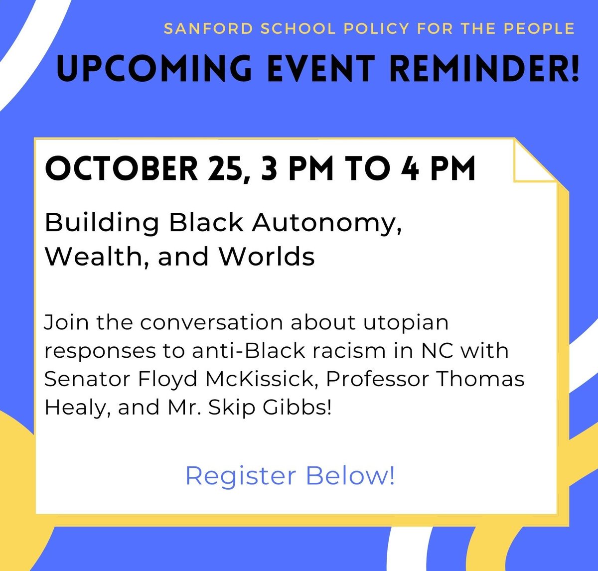 PolicyftPeople's tweet photo. 🚨Don't forget to register for the upcoming PftP Event! https://t.co/54sA1DUW2M